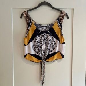 Alice + Olivia Tribal Print Sleeveless Blouse